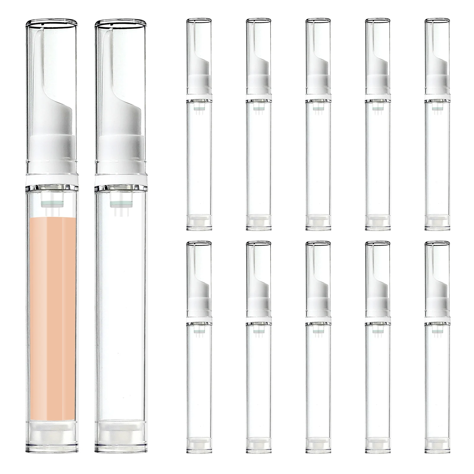 Flcopropriété sous vide de 5/10/15ml pour fond de teint liquide, crème pour les yeux, pour tous les jours, récipient cosmétique, outils de maquillage, 10 pièces