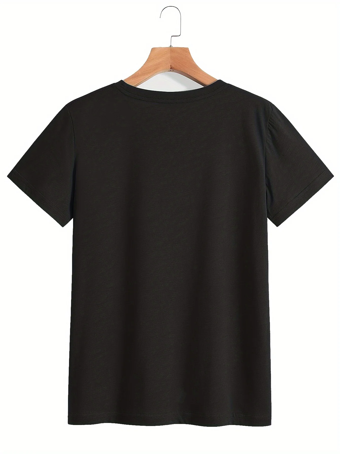 Ostertag-T-Shirt mit Buchstaben-Aufdruck, kurzärmeliges, lässiges Oberteil mit Rundhalsausschnitt für Sommer und Frühling, Damenbekleidung