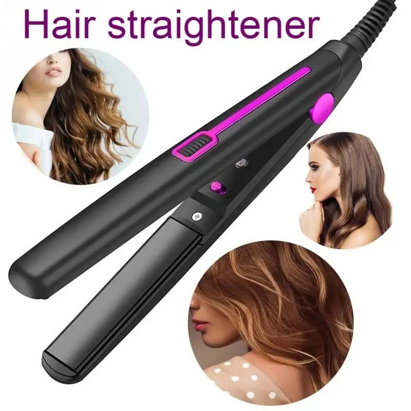 Professional Hair Straightener Ceramic Negative Ion  Hair Style Tool Fast Heating Hair Iron Curler 2 in 1 Hairdressing Appliance