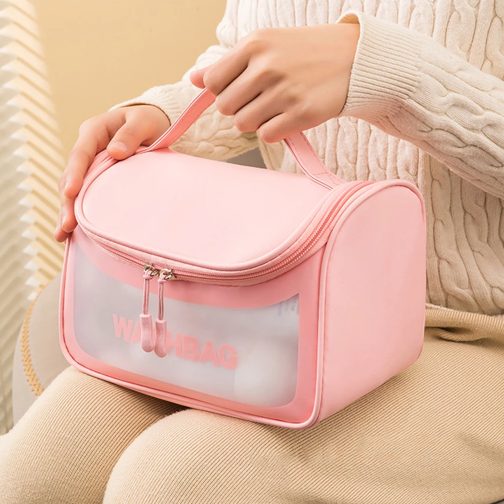 Ins Style Multifunctional Cosmetic Bag For Women Portable Waterproof Swimming Bag Home Travel Storage Bag