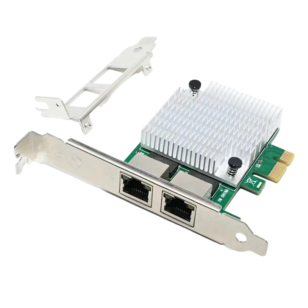 بطاقة شبكة إيثرنت مزدوجة جيجابت ، 2 منفذ RJ45 ، PCIe X1 ، Intel ASM1082E ، فلتر شرائح ، شبكة كمبيوتر ، 8111F ، m