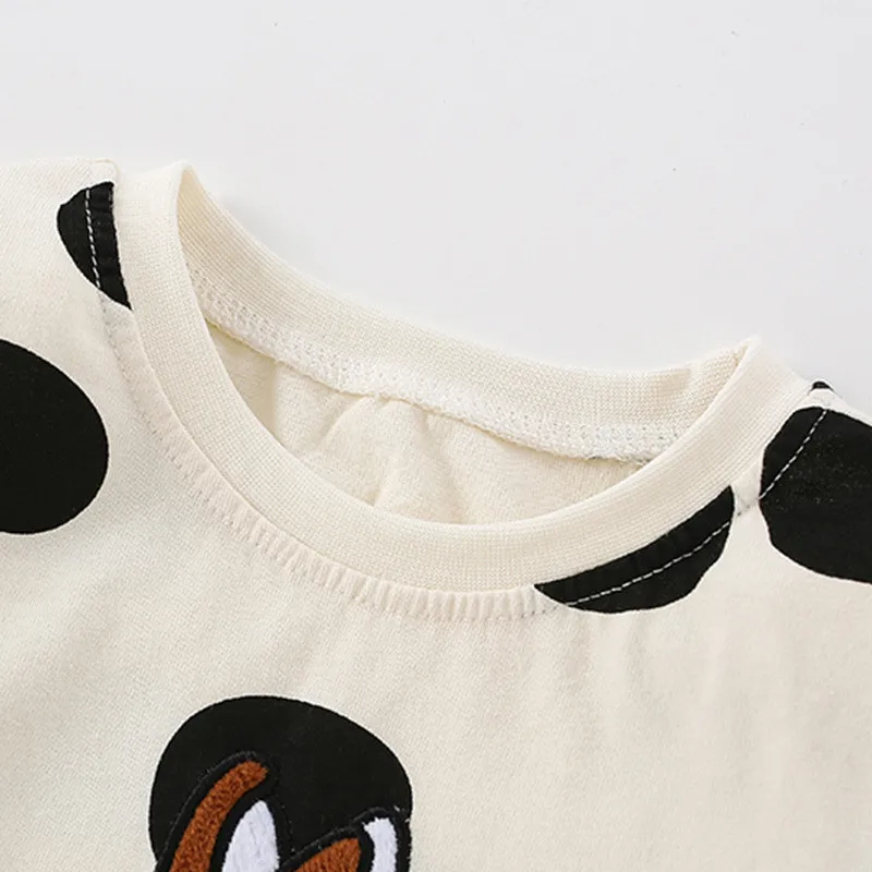 Jumping Meters 2-7T Einhorn Langarm-T-Shirts für Mädchen, Kinder, Herbst, Frühling, Baby-Jungen-Kleidung, modische Kleinkind-Shirts – Detail 6