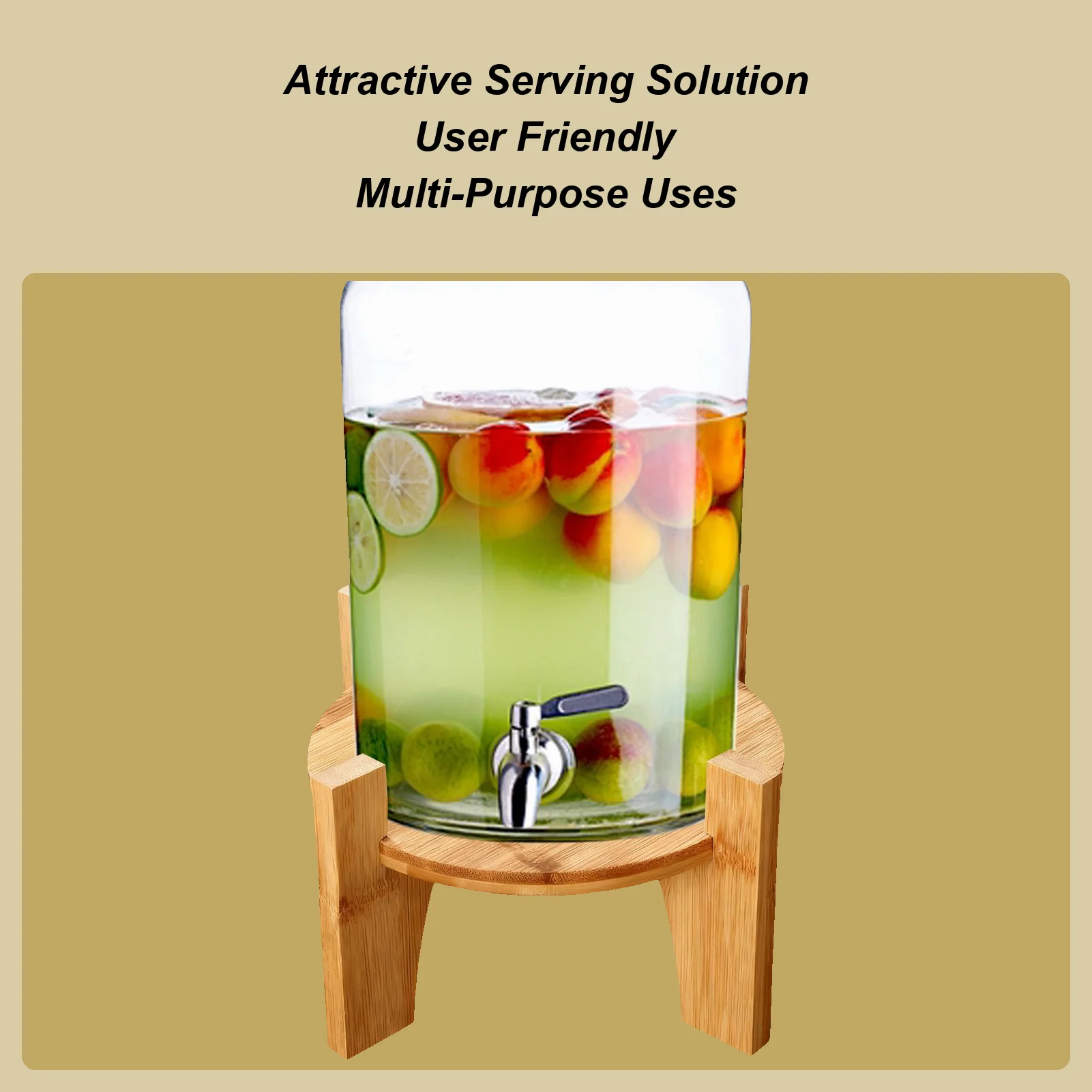 

Stand For Beverage Dispenser Wooden Kitchen Accessories With Legs Water Juice Pitcher Dispensers Base For Restaurant Bar Wedding