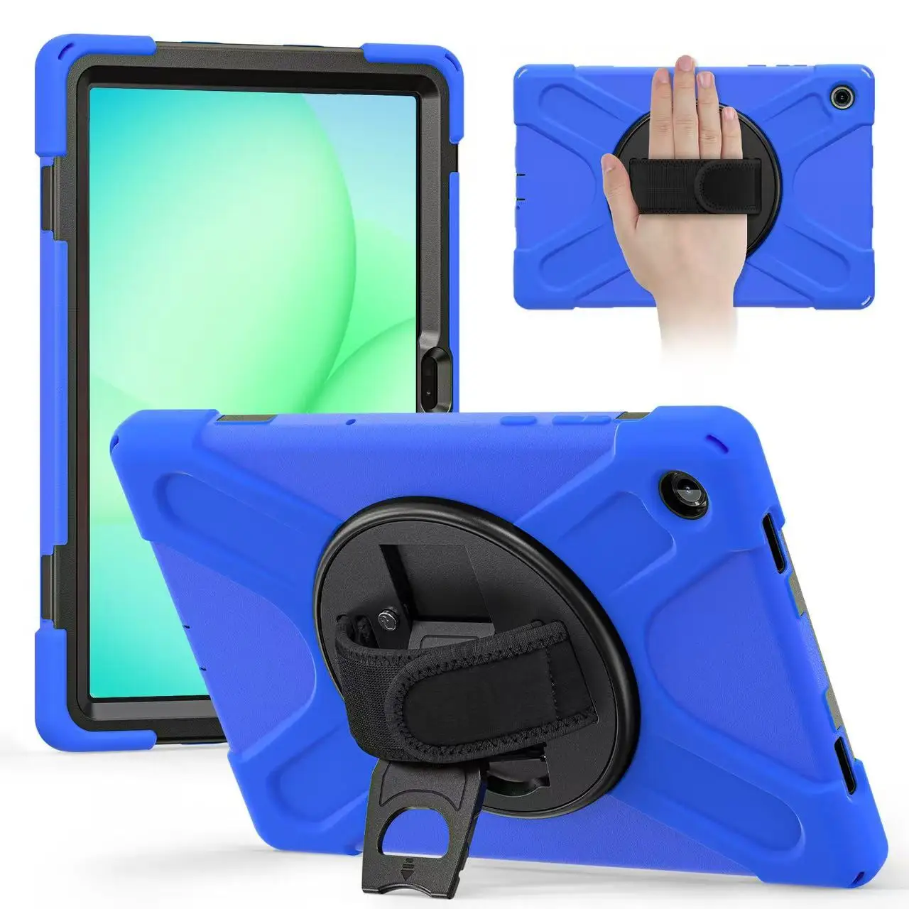 For Samsung Tab S11 S10 S9 FE A8 10.5 A9 8.7 A11 Plus Defender Armor Tablet Case Sleeve Thick Shockproof with Handle Hard Cover