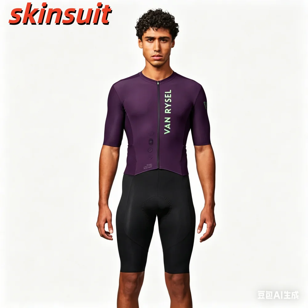 

Cycling Triathlon Suit Men Cycling Short Sleeve Quick Dry Jumpsuit Trisuit skinsuit Bicycle Equipment Mono Ciclismo Hombre 2026