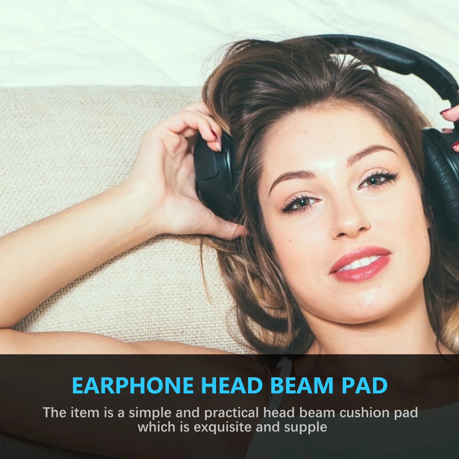 

2pcs Black Head Beam Cover Headset Protector Cushion Replacement For G633 G933 Durable Sponge Headphone Pad Accessory