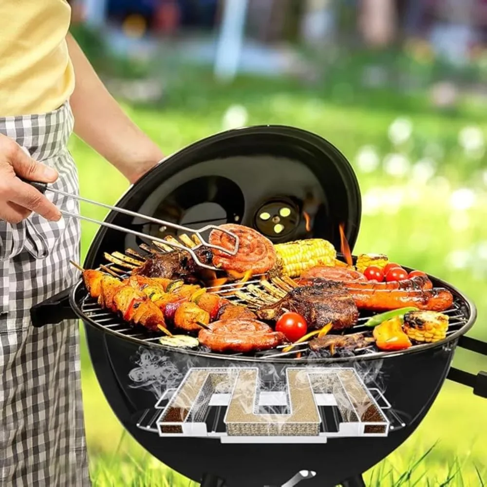 Stainless Steel Cold Smoke Generator For Creating Smoke In Square Trays Suitable For Cheese Fish Grilling Cooking Tool Sets