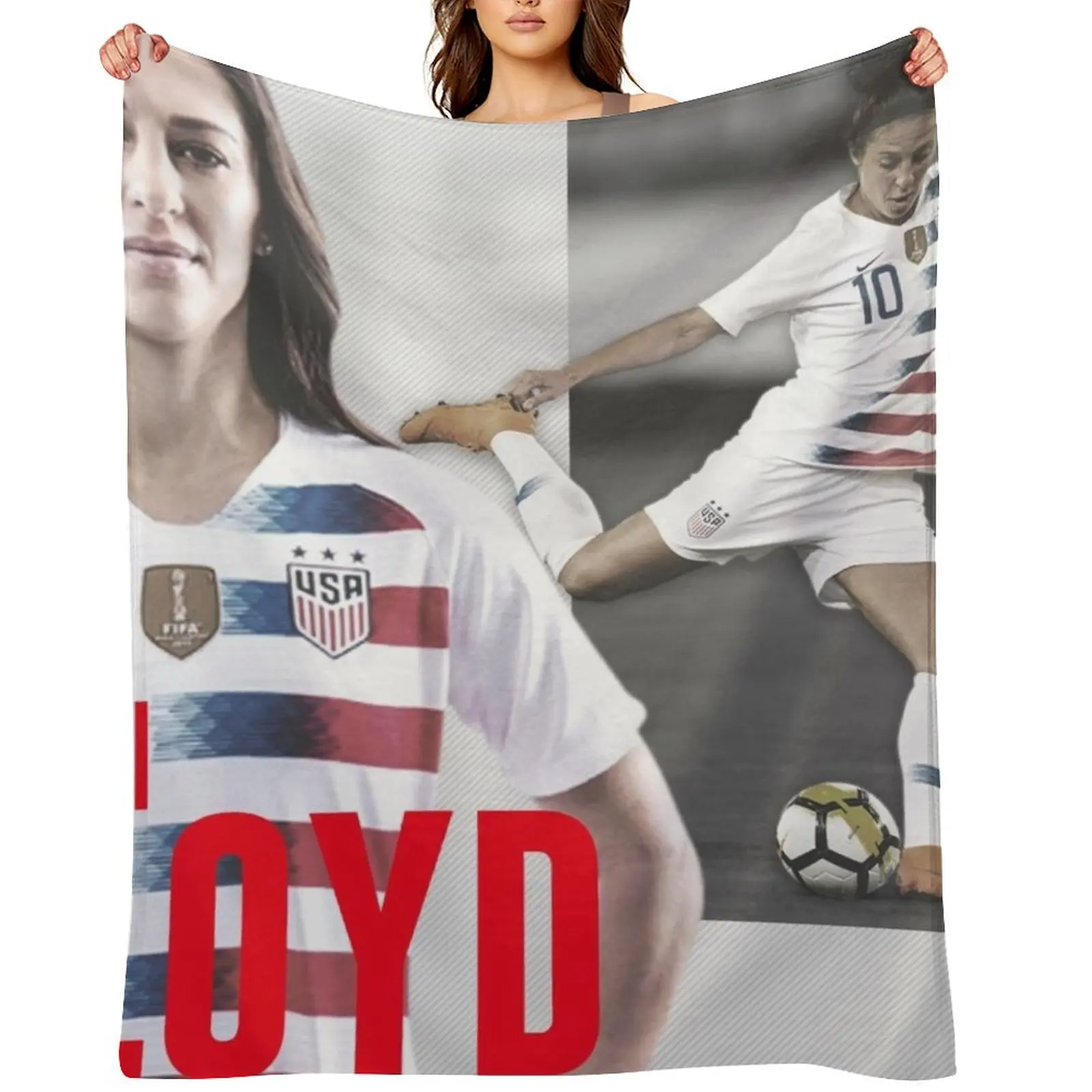 

carli lloyd 4#030422 Throw Blanket Warm Blankets For Bed Luxury Throw Furrys Blankets