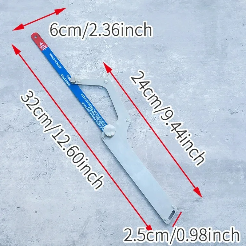 Металлическая ручная пила — рама ножовки из нержавеющей стали, многофункциональная утолщенная портативная пила, деревообрабатывающая пила и бытовая пила