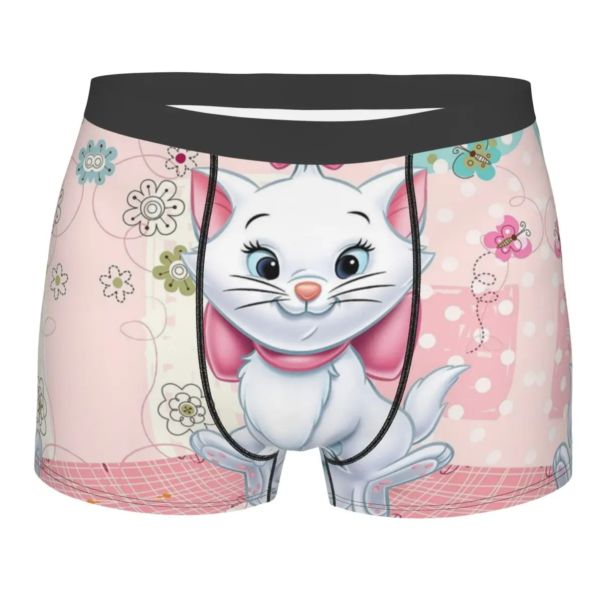 Custom Movie Marie Cat Boxer Shorts For Homme 3D Print Funny Kitten Film Underwear Panties Briefs Breathable Underpants