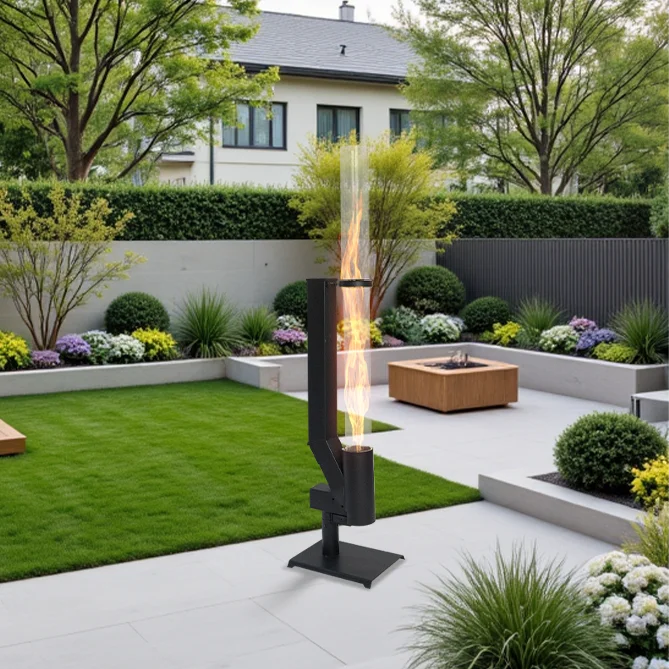 Durable Stainless Steel Wood Pellet Rocket Stove Patio Heater-Portable Waterproof Modern Design for Outdoor Use