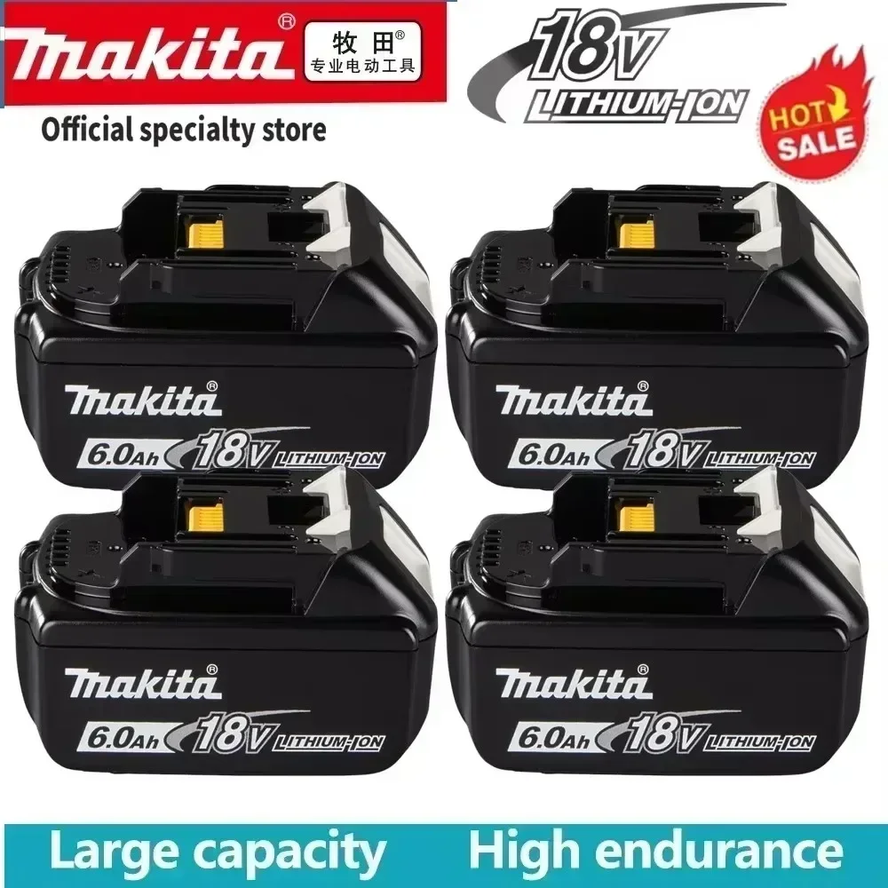 

Genuine Makita 18V Battery 6Ah BL1850B Li-ion Replacement Battery BL1850 BL1860B BL1860 BL1840B BL1830B BL1830 LXT-400 RU