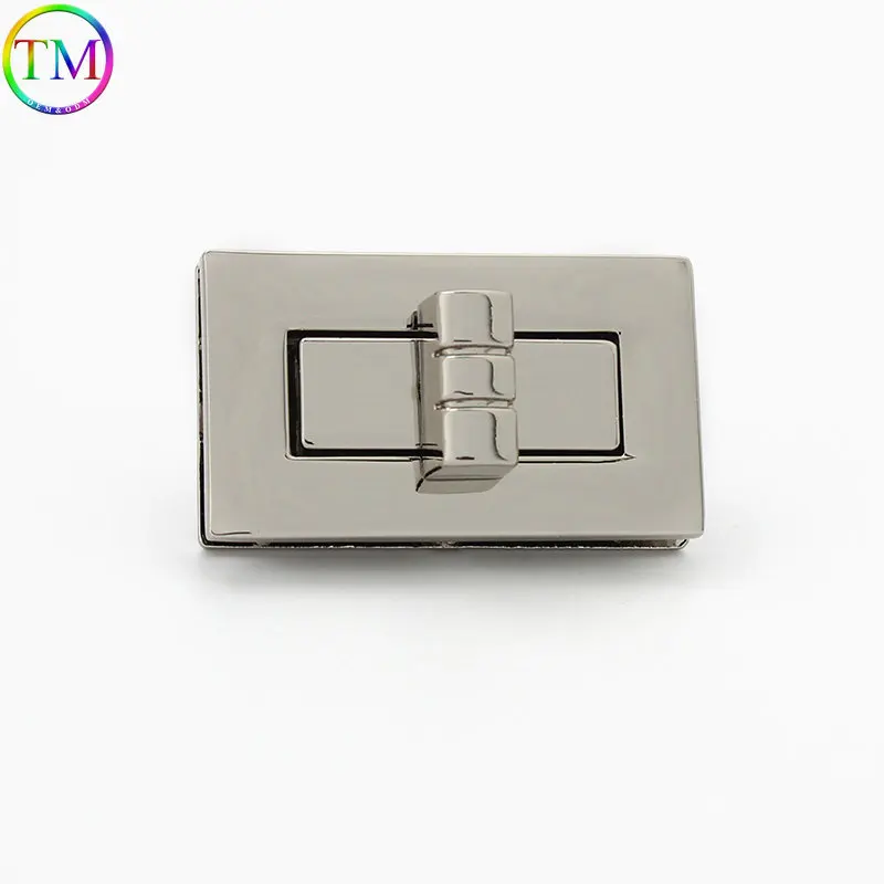 10 Pieces Metal Lock Clasp Swivel Twist Locks Buckles Rectangle Lock  Diy Bags Hardware Parts Decoration Bag Lock Accessories