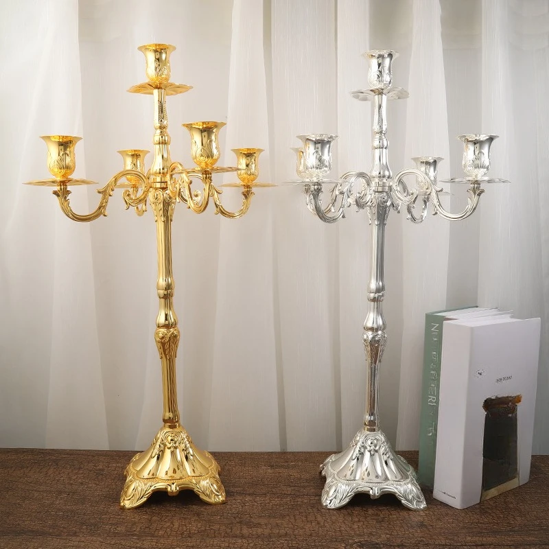 

Retro relief candle holder, hotel scented candle utensils ornaments, home decoration metal handicrafts