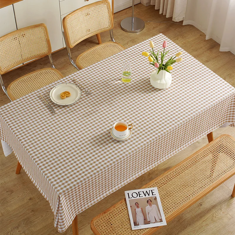 

2024 Tablecloth waterproof rectangular table mat, high-end dining table, desk, living room, coffee table