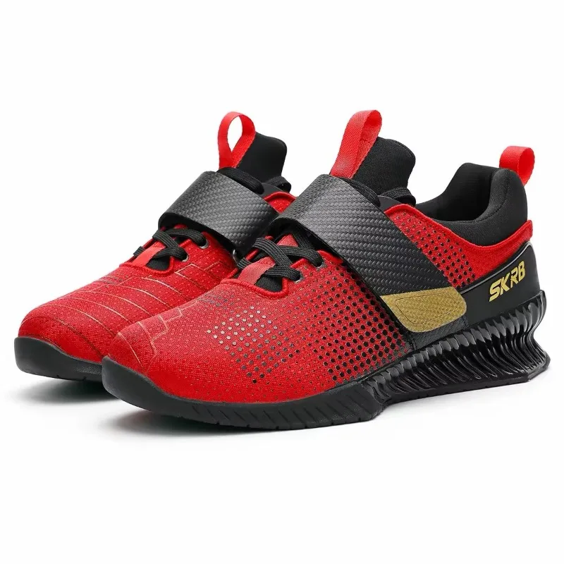 New Arrival Men Weight Lifting Shoes Comfortable Squat Hard Pull Shoe Big Size 46 Weight Lifting training Anti-Slip Squat Shoes