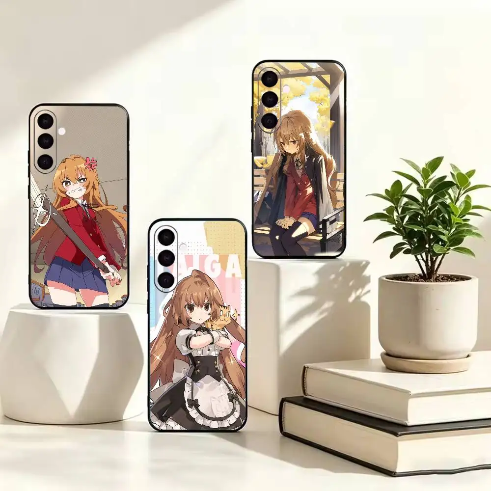 Anime T-Toradora T-Taiga Aisaka  Black Soft Silicone Phone Case For Samsung Galaxy A73 A72 A71 A70 A53 A52 A51