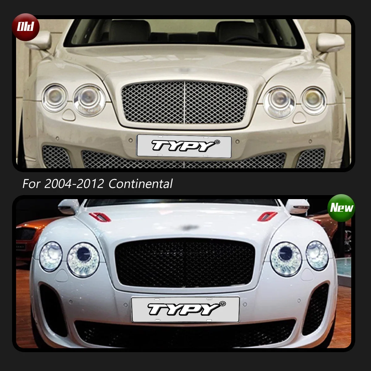 Car Lights For Bentley Continental 2004-2012 LED Car Lamps Flying Spur headlight Daytime Running Lights Dynamic