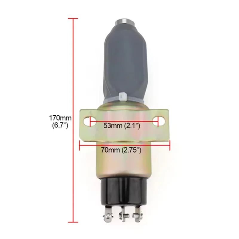 Diesel Engine Fuel Flame Out Shut off Stop Solenoid Value FOR Cummins 24V 1751-1267U1B1S5A 3864274 SA-3766T 1700-2536 SA-3933-24