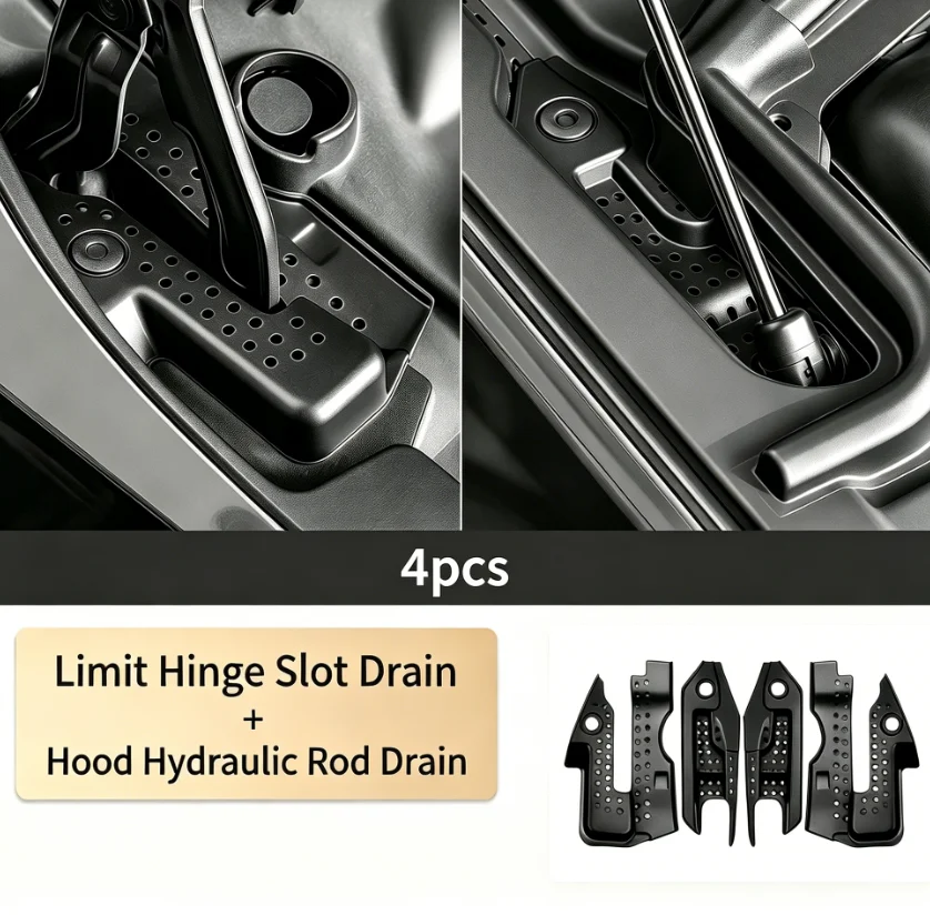 

2/4Pcs Engine Compartment Arainage Groove Protective Cover Replacement For Volvo For S90 For V90 2017-2026 Car Accessories
