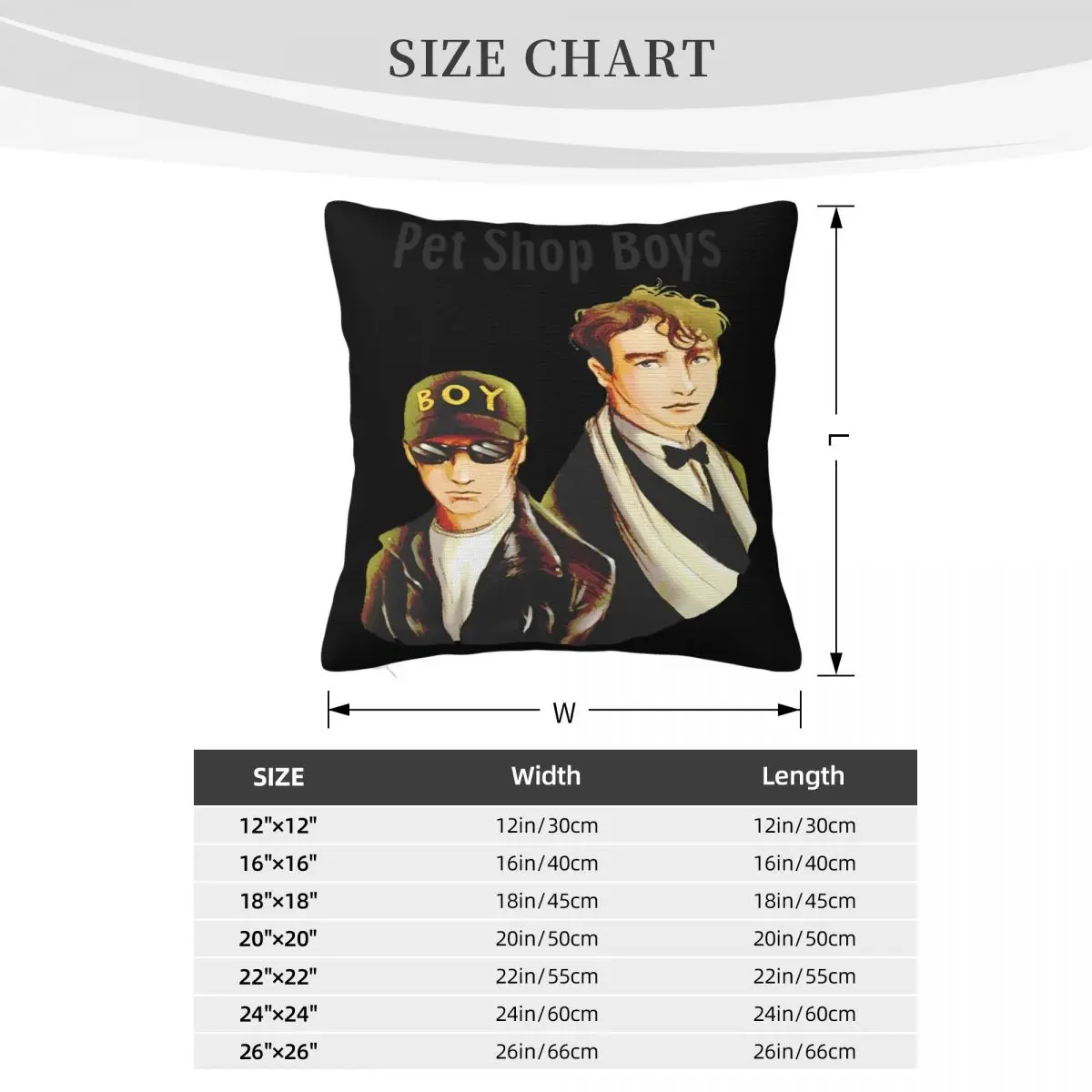 Pet Shop Boys 2 Pillows Sofa Cushion Cover Anime Body Pillow Case Pillow Case Pillow Cover