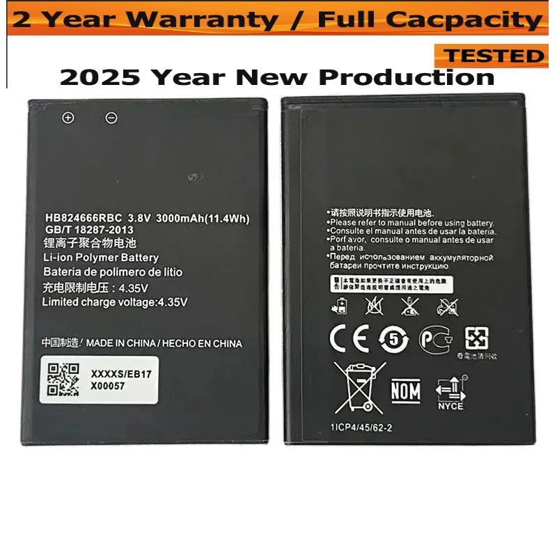 Полная емкость HB824666RBC Аккумулятор для Huawei wifi3pro E5577 E5787 E5785 3000 мАч Аккумулятор для маршрутизатора Полная емкость HB824666RBC Аккумулятор для Huawei wifi3pro E5577 E5787 E5785 3000 мАч Аккумулятор для маршрутизатора