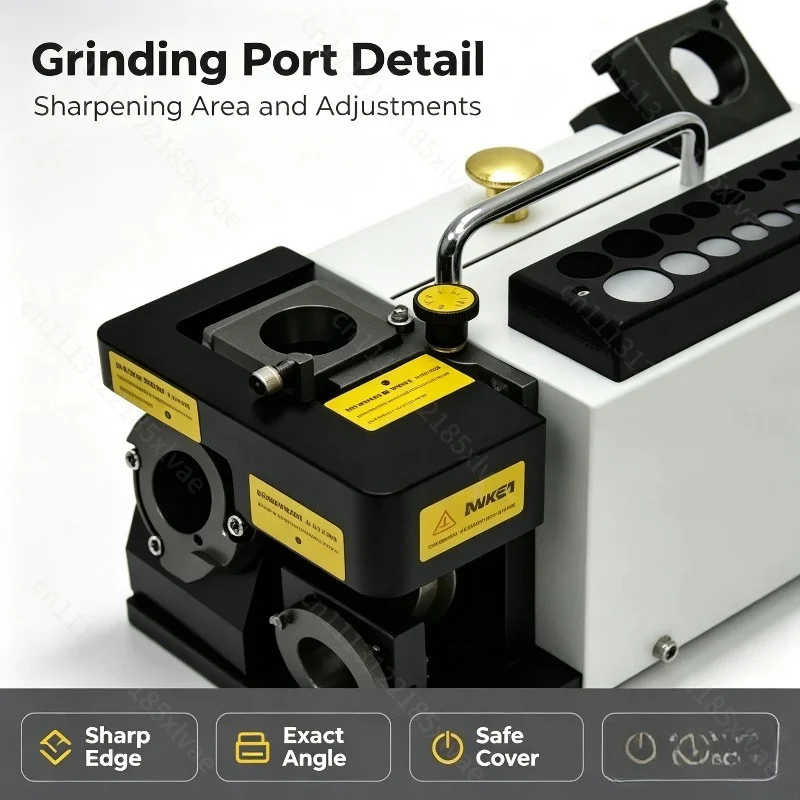 300W 110V/220V Portable GD‑314 Carbide Tool Grinder, Electric Sharpener for 3‑14mm Milling Cutters and Drill Bits