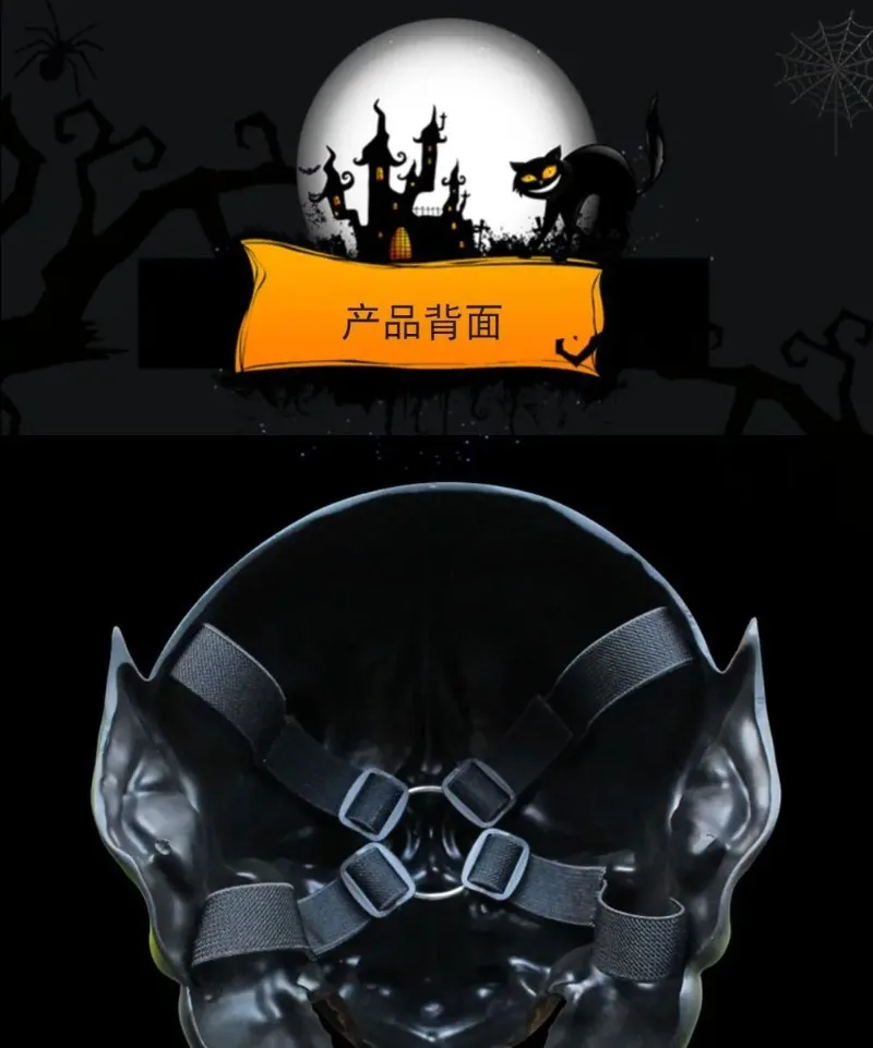 قناع جمجمة للحفلات التنكرية الرائعة، هدية عيد ميلاد فريدة من نوعها، زينة رعب لصديقك، قناع برجنا الصيني، دعائم ألعاب #5