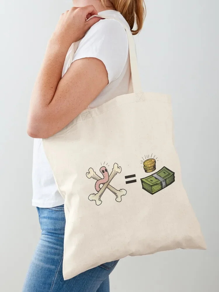 The bones are their money...and so are their worms! Tote Bag hand bags Shopping bags Gift bag Tote Bag