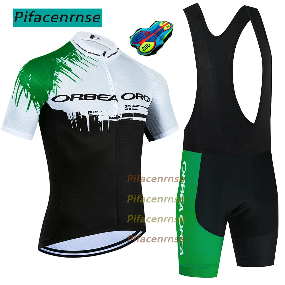 

New 2025 ORCA Cycling Jersey Quick dry Green Pro Bike Jersey Shorts Set Men Women Ropa Ciclismo Bicycle T-Shirt Clothing