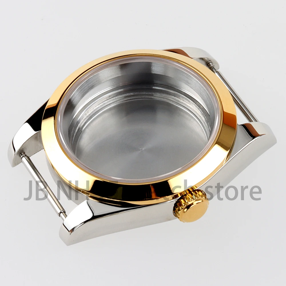 36/39mm Nh35 Cassa per orologio Vetro zaffiro per Seiko Nh35 Nh36 Movimento 316L Solido acciaio inossidabile Datejust Cassa Accessori per orologi