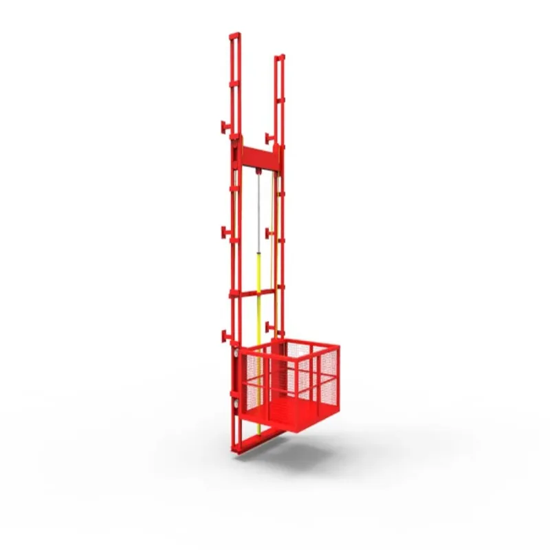 Warehouse Single-column rail ELectric Hydraulic lifting platform 0.3T /0.5T /1T/ 2T /3T lifting good Freight Elevator