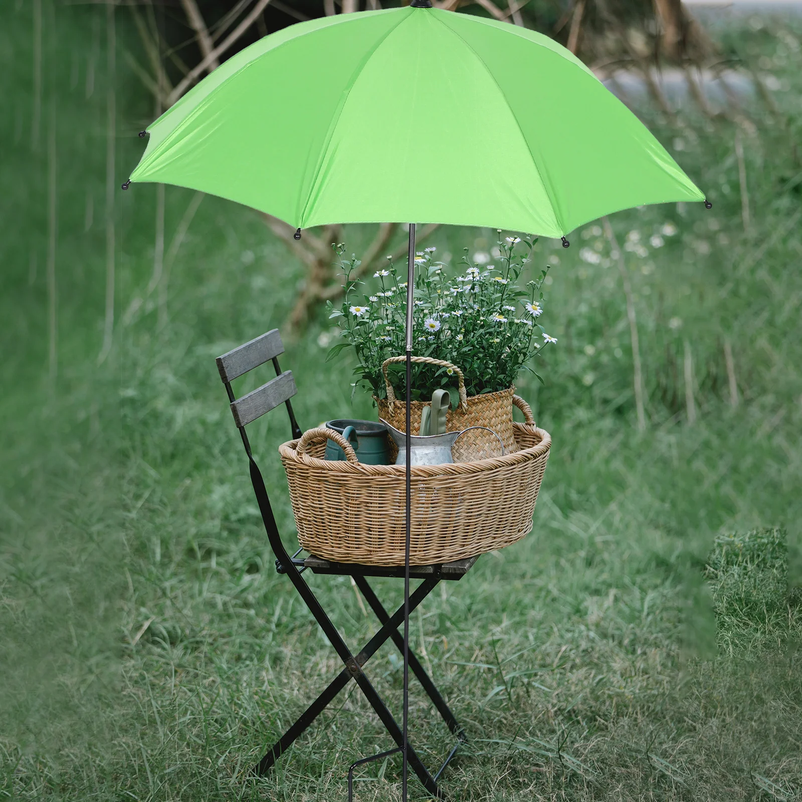 

Garden Umbrella For Outdoor Use Sun Shade Plant Protection Durable Rainproof Cover Iron Plastic Cloth Umbrella For Garden Yard
