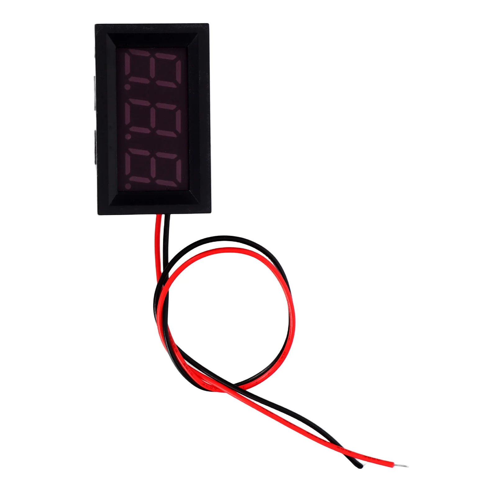 

2Pcs Mini LED Voltmeter Red Digit 3-Digit Display High Precision Voltage Tester Wide Range for Industrial Automotive Electronics