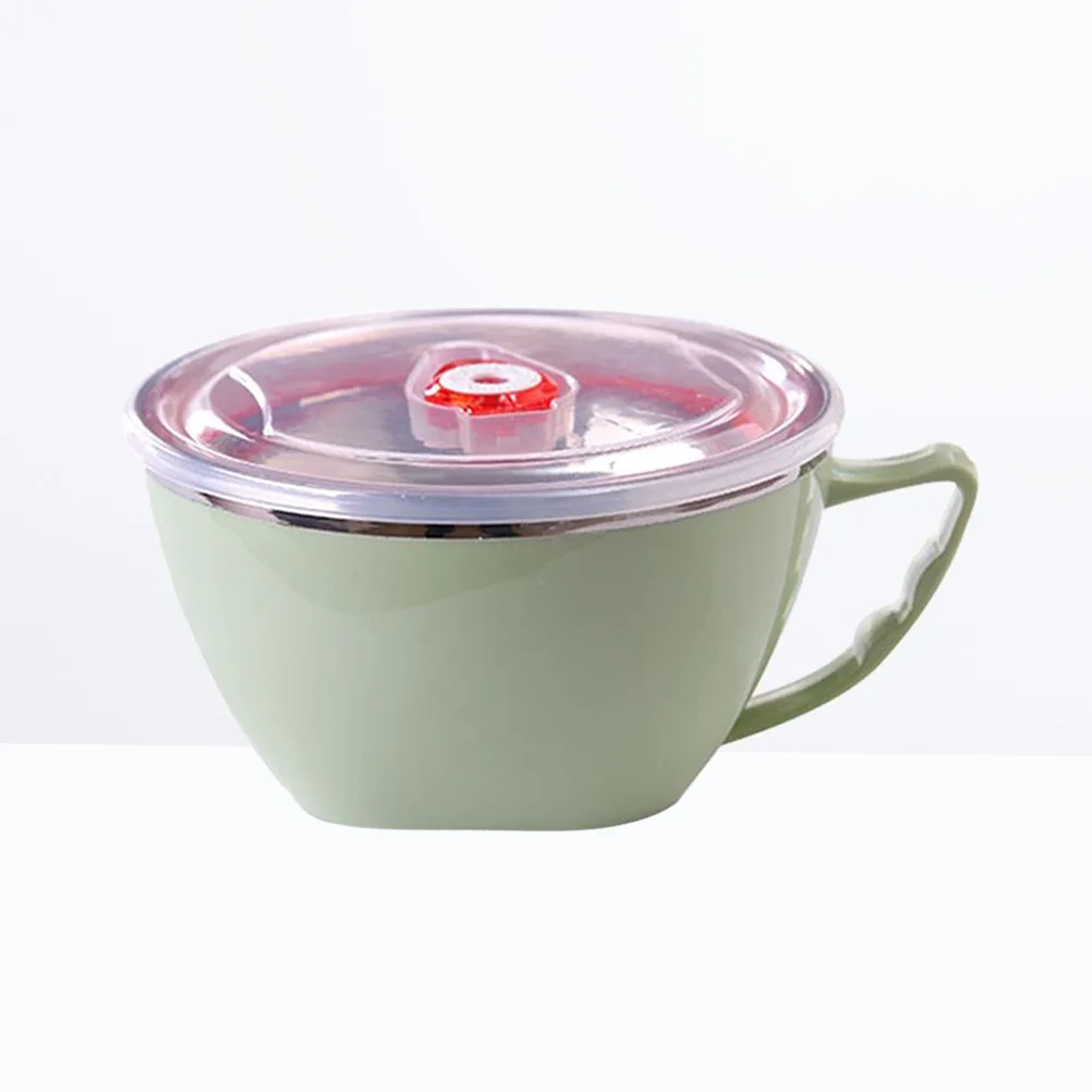 

Stainless Steel Soup Bowl Lunch Container with Lid Food Containers Lids Household