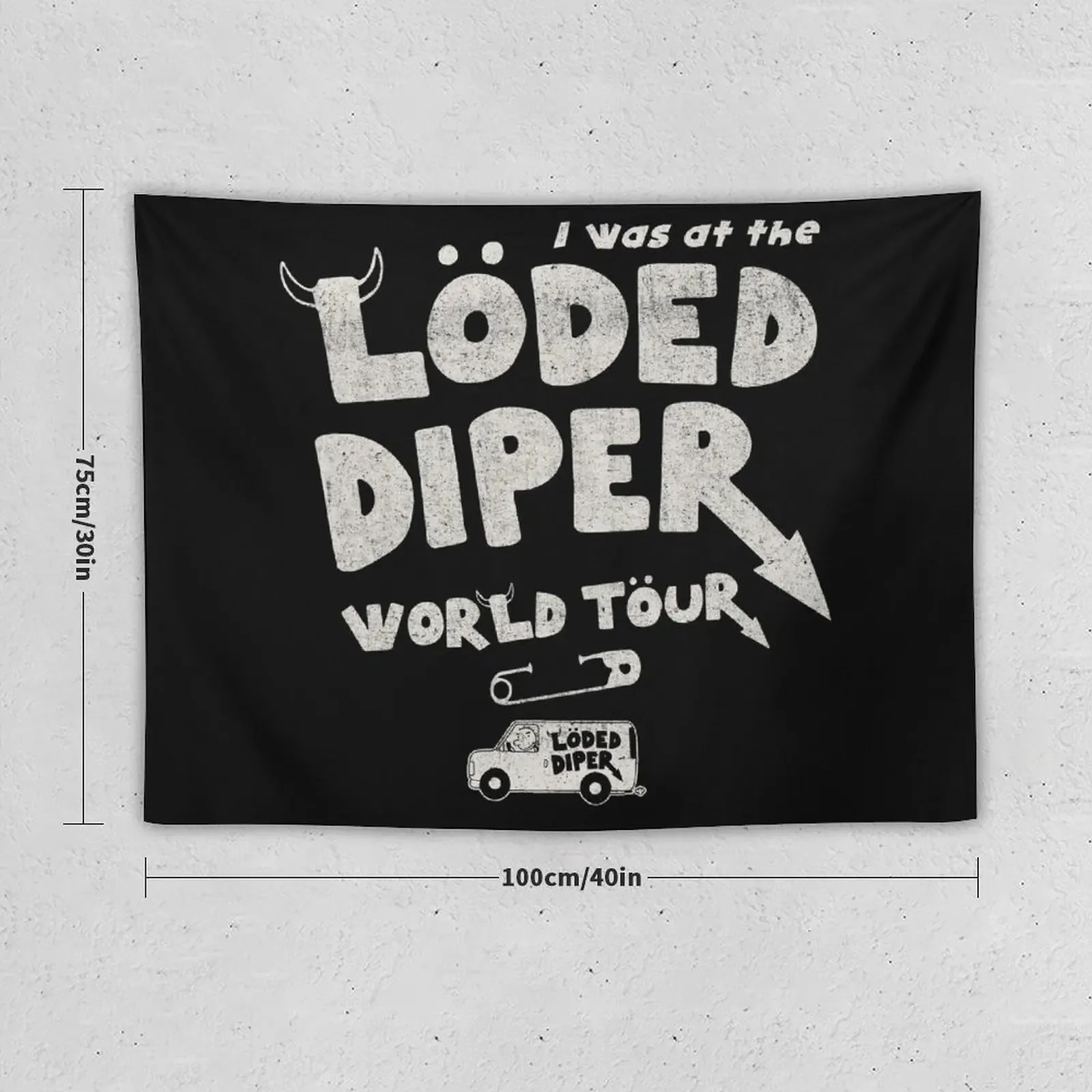 I Was At The Loded Diper World Tour Tapestry Wall Hangings Decoration Room Decorations Aesthetics Tapestry