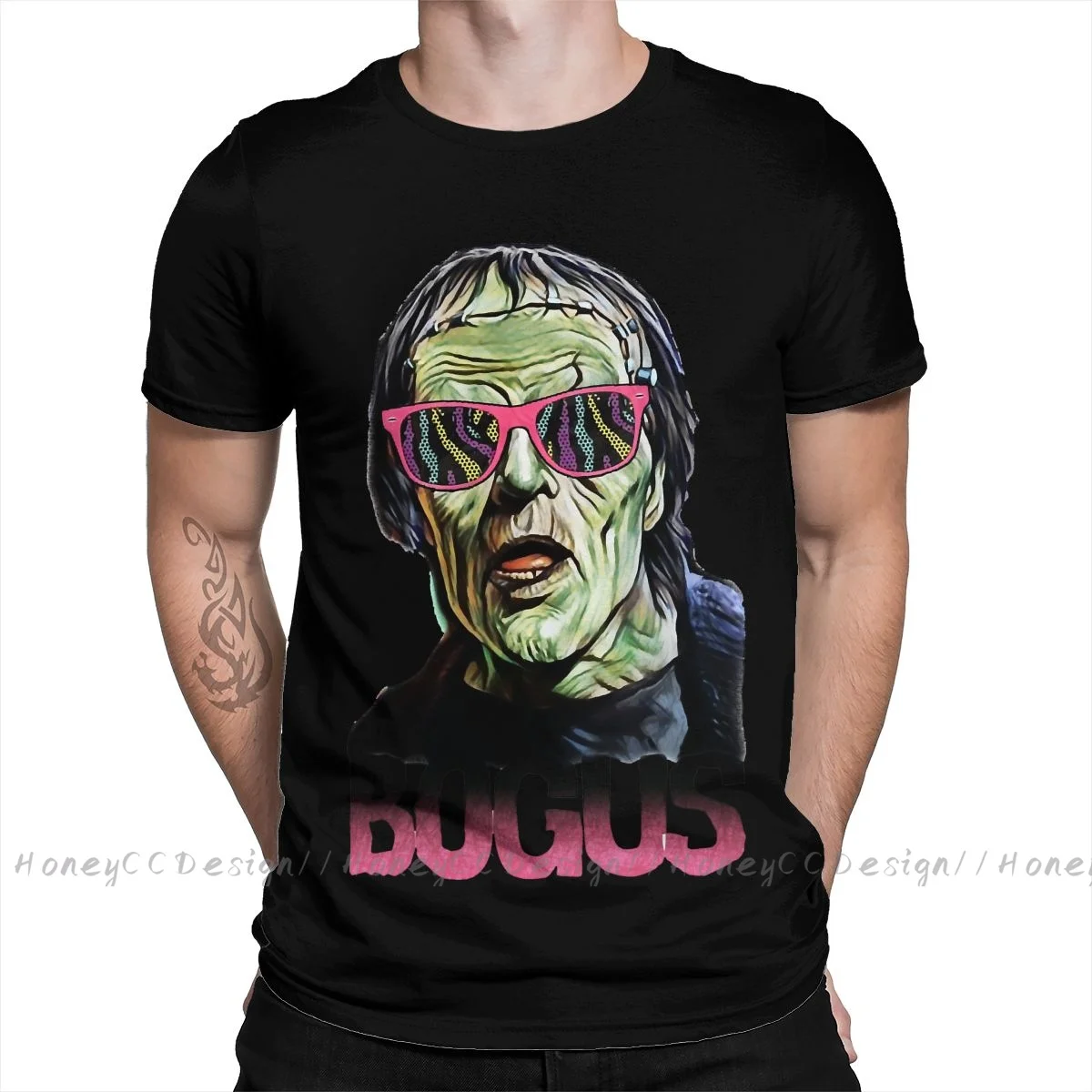 Frankenstein New Arrival T-Shirt Bogus Classic Shirt Crewneck Cotton Men TShirt For Adults Plus Size