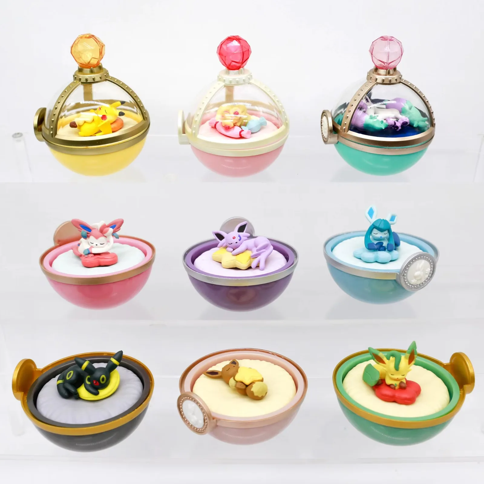 

Pokemon Dreaming Case Miniature Scene Blind Box Pikachu Milcery Mawhip Ponyta Cinccino Klink Mini Figures Toy Table Ornaments