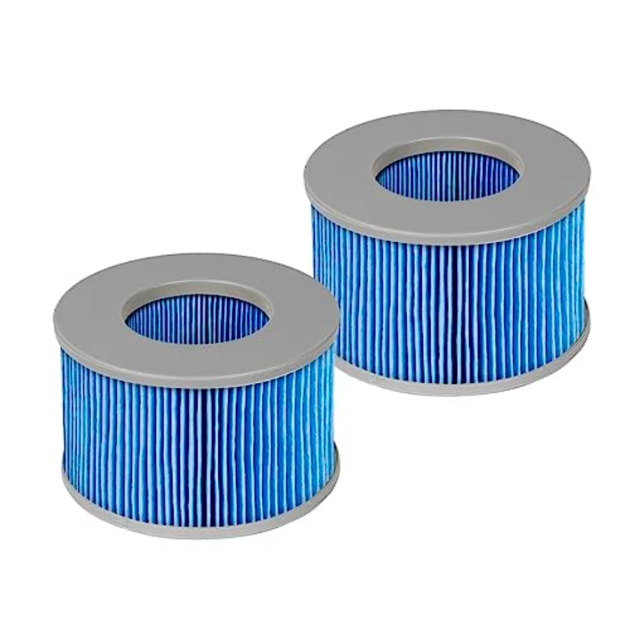 Lot de 2 filtres de rechange pour Mspa, pour filtre Whirlpool, version améliorée, filtre pour bain à remous, pompe à cartouche