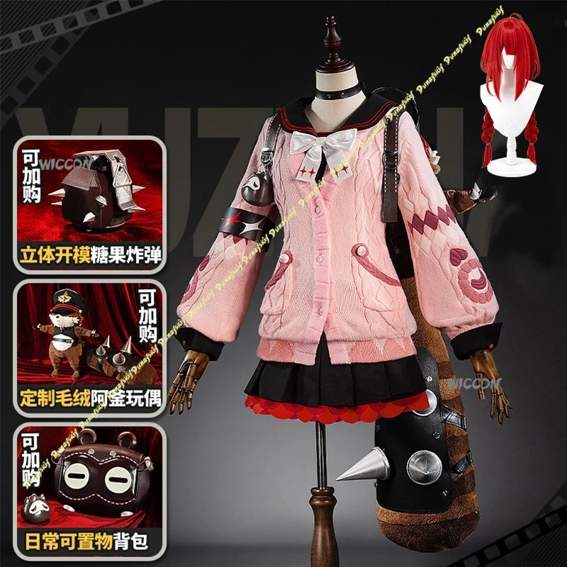

Ukinami Yuzuha Косплей Костюм Парик Игра Zenless Zone Zero Персонаж Наряд Осенне-зимний Свитер Пальто Рождество Хэллоуин