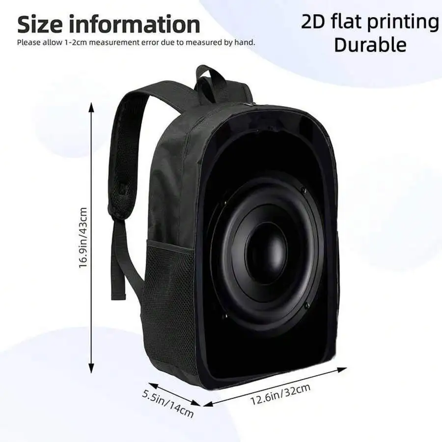 

Black Speaker Backpack With Adjustable Straps And Large Capacity For Commuting Outdoor Use