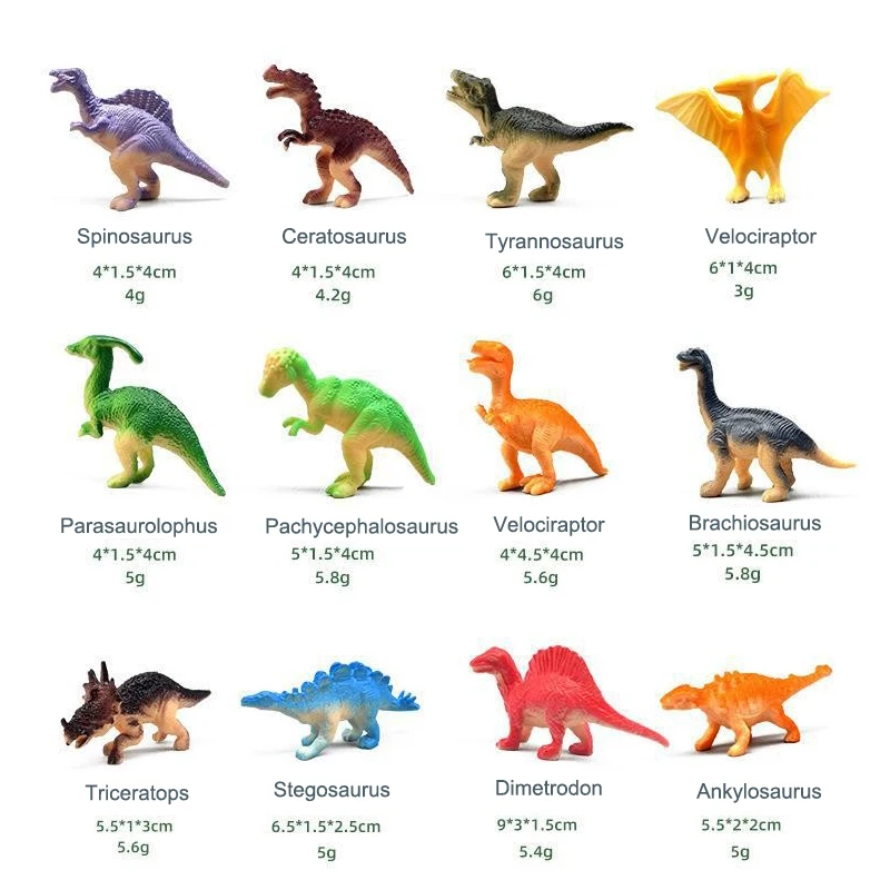 Set di giocattoli di dinosauri da 20 pezzi: figure di dinosauri solidi, alberi e rocce di dinosauri realistici, uova e nidi di dinosauro, regali per