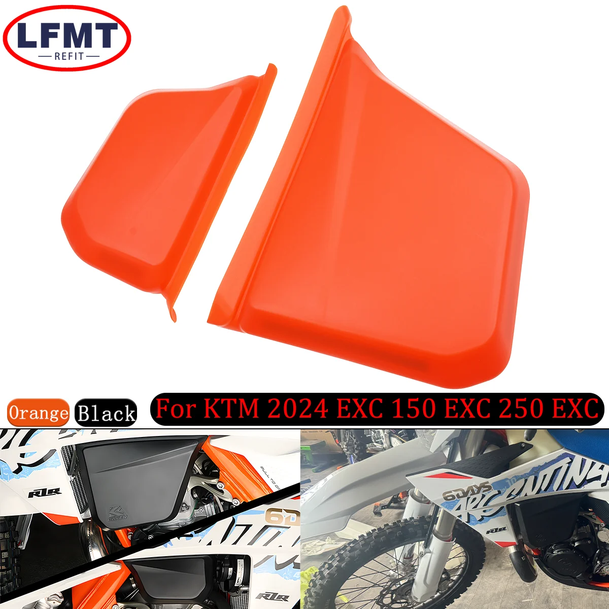 Motorcross Paar Linker Rechter Brandstoftank Cover Beschermer Voor Ktm Exc 300 250 Zes Dagen 150 2024 Xc 300 250 2023-2024 Xc 125 2023