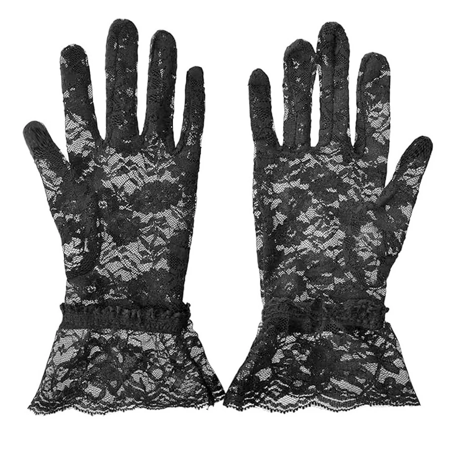 Guantes De Novia elegantes, Guantes cortos De encaje para dedos, Guantes Blancos, Guantes De Novia para novia, Guantes para dedos, Vestidos De Novia 2025