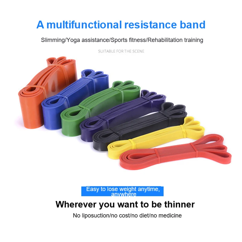 Fasce di resistenza elastici lunghi 208cm fascia di resistenza per l'allenamento della forza dell'espansore di allenamento in palestra di casa