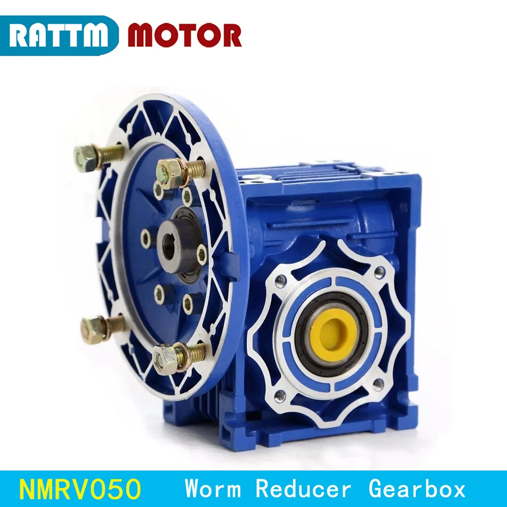 Round Flange NMRV050 Worm Reducer Gear Gearbox 80B5 80B14 71B5 71B14 63B5 Input Shaft Hole 9/11/14mm Output 25mm