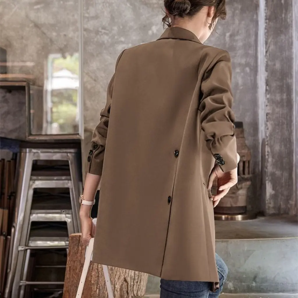 

Миниатюрный модный блейзер для женщин 7500, свободный повседневный элегантный маленький костюм, топ, новая весенне-осенняя коллекция