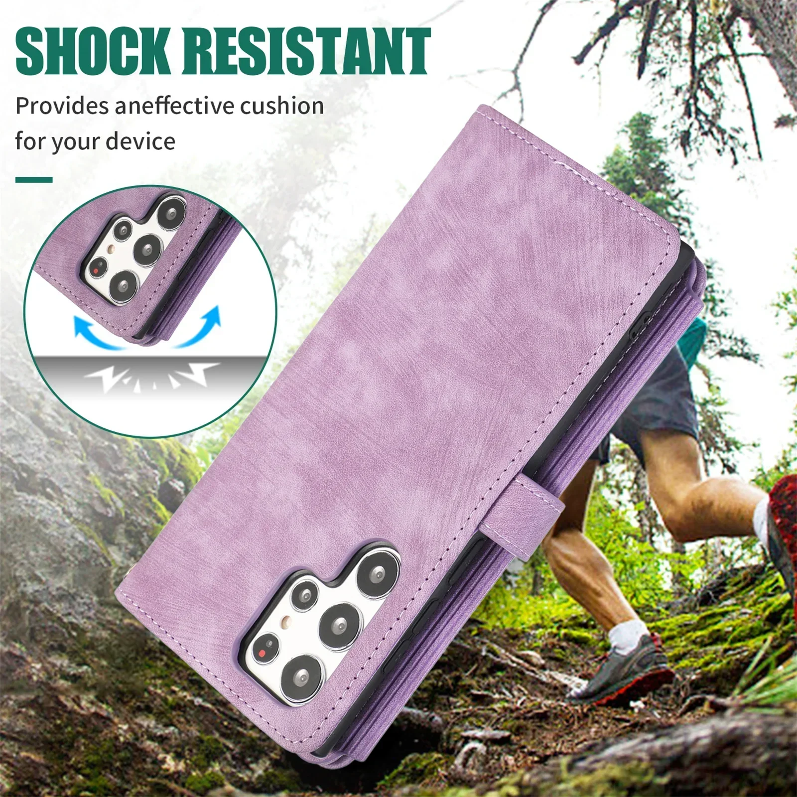 Crossbody قضية الهاتف لسامسونج غالاكسي S23 S24 FE S25 الترا S22 زائد A16 A06 A26 A36 A56 A15 A35 A55 محفظة حامل بطاقة غطاء