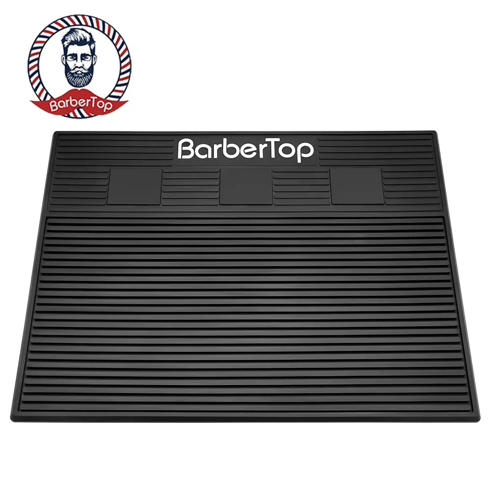Barber Soft Silicone Magnetic Tray Hairdressing Antiskid Waterproof Flexible Rubber Storage Mat Salon Clippers Scissors Tools
