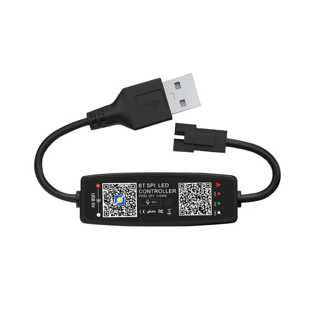 KZQ-fWS2812B LED Controller Bluetooth APP Steuerung Musik Controller für SK6812 WS2811 WS2812 LED Pixel Licht Streifen USB